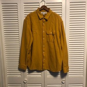 Vintage Old Navy Yellow Work Shirt. Size XXL.